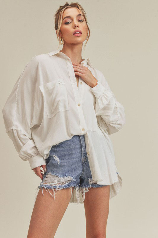 Phoebe Top in Ivory